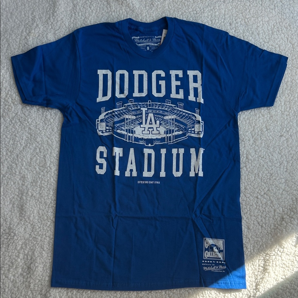 Mitchell & Ness Blue Dodger Stadium Tee